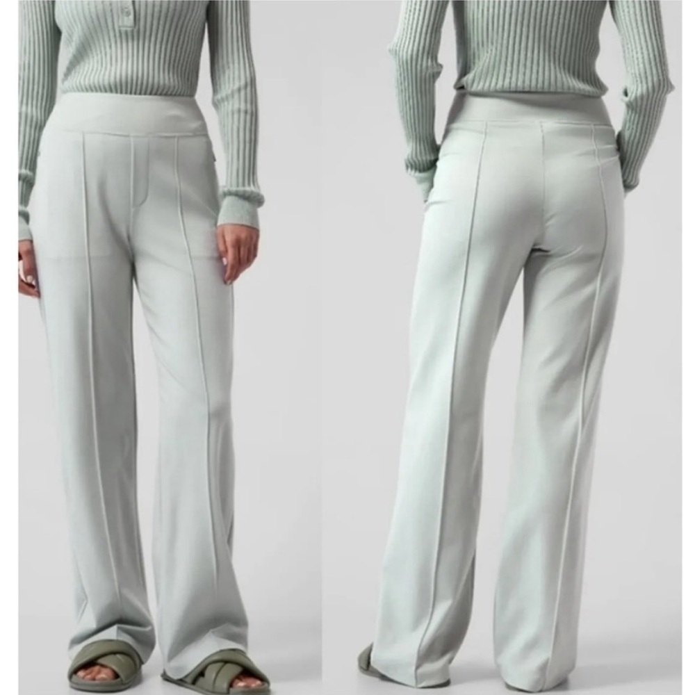 RARE Athleta Eastbound (or Venice) pintuck pants in mint green